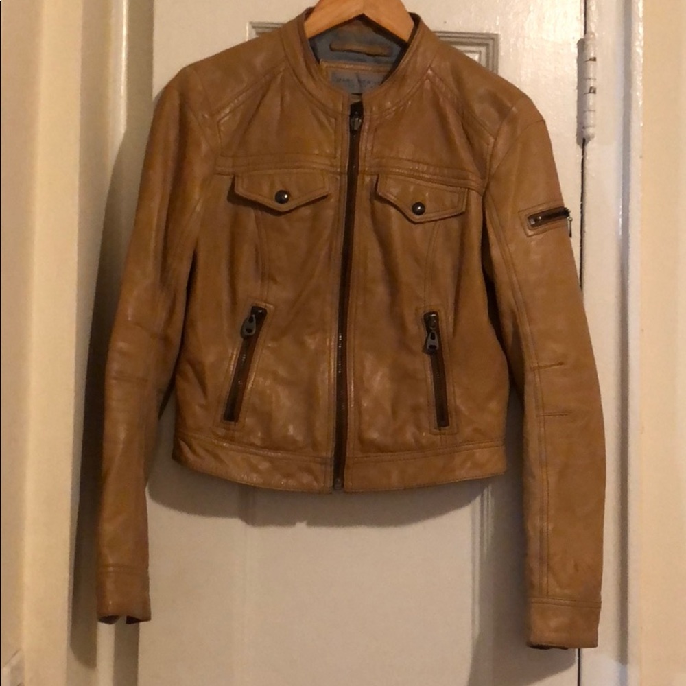 Marc New York Leather Moto Jacket